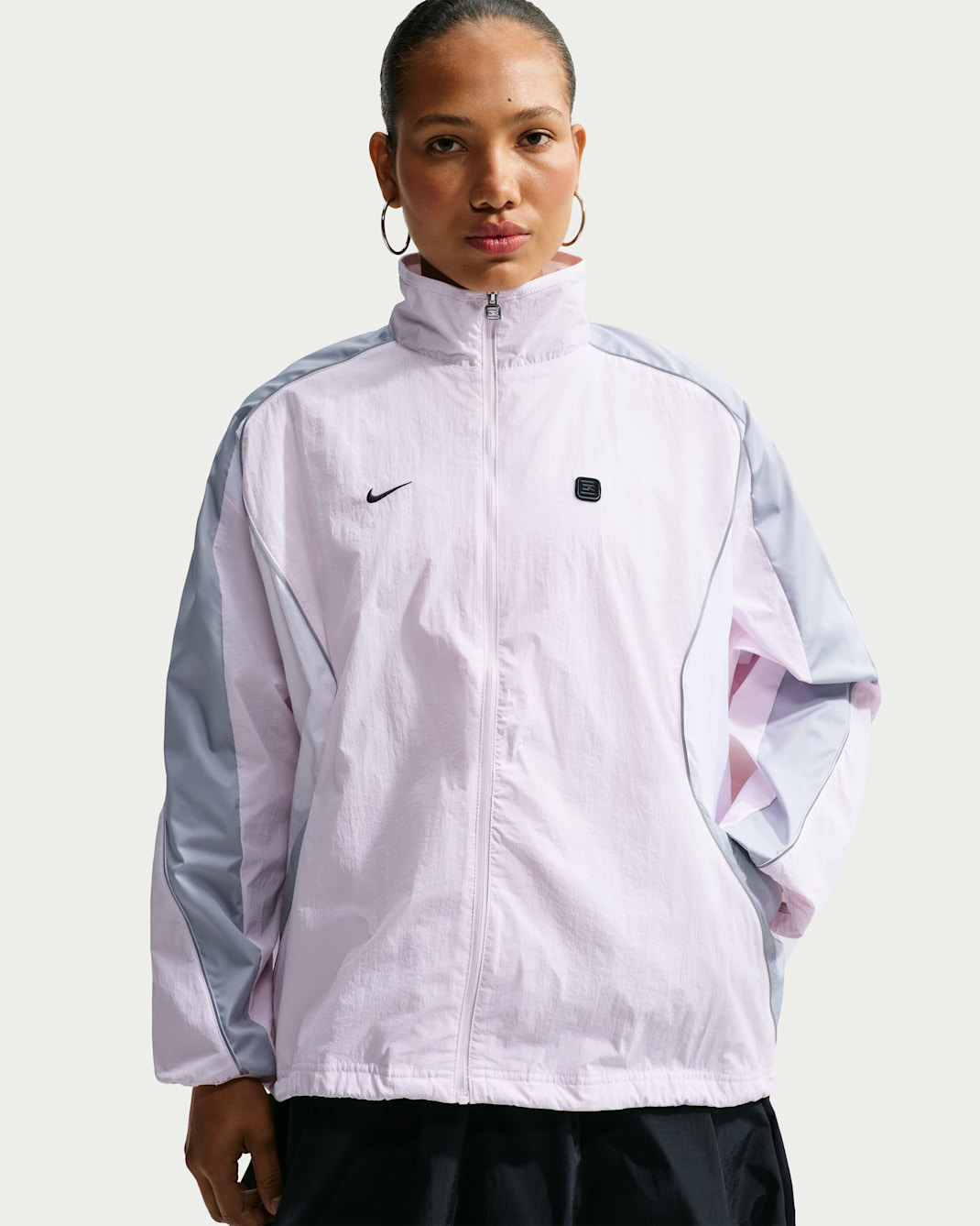 Nike Sportswear Women's Woven Jacket - Pearl Pink/Wolf Grey/Wolf Grey