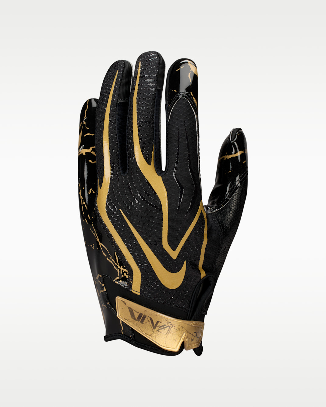 Nike Vapor Jet 9.0 Football Gloves (1 Pair) - Black/Metallic Gold