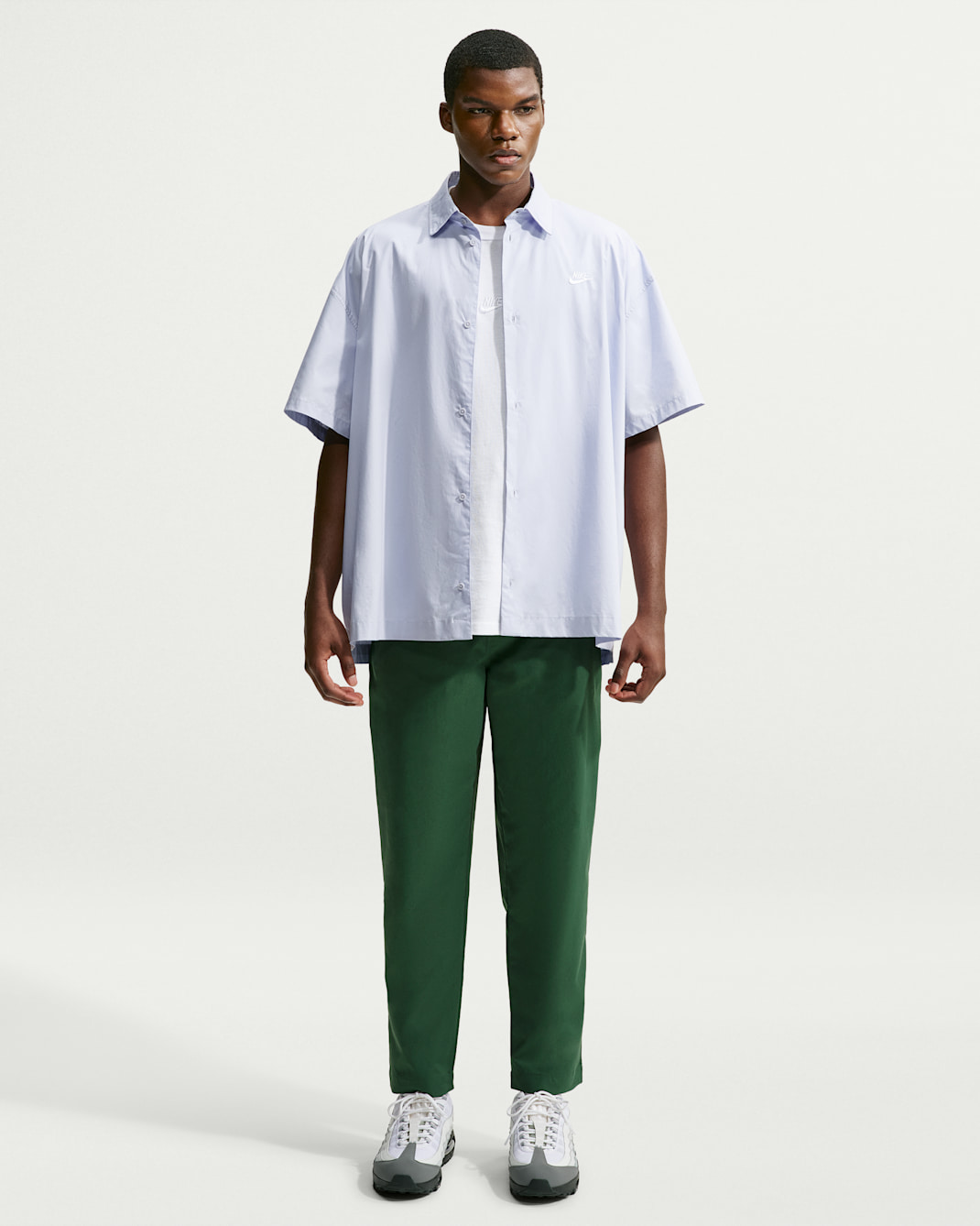Nike Club Men's Woven Tapered Pants - Fir/White
