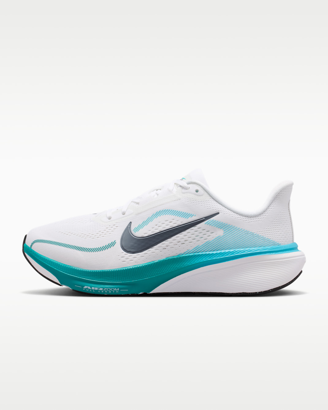 Nike Pegasus 42 Women's Road-Running Shoes (Wide) - White/Energy/Baltic Blue/Metallic Cool Grey
