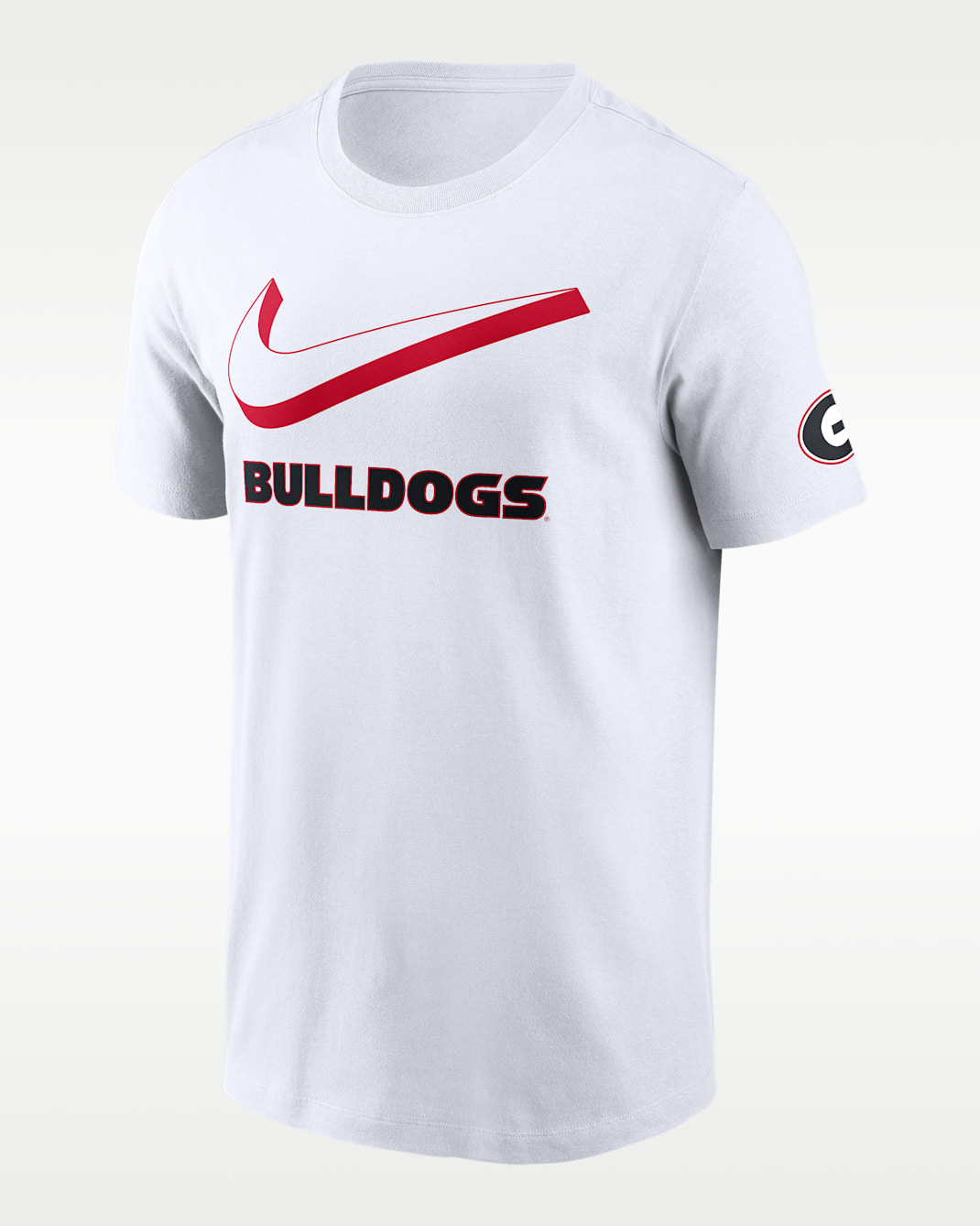 Georgia Primetime Campus 2-Hit Swoosh Men's Nike College T-Shirt - White
