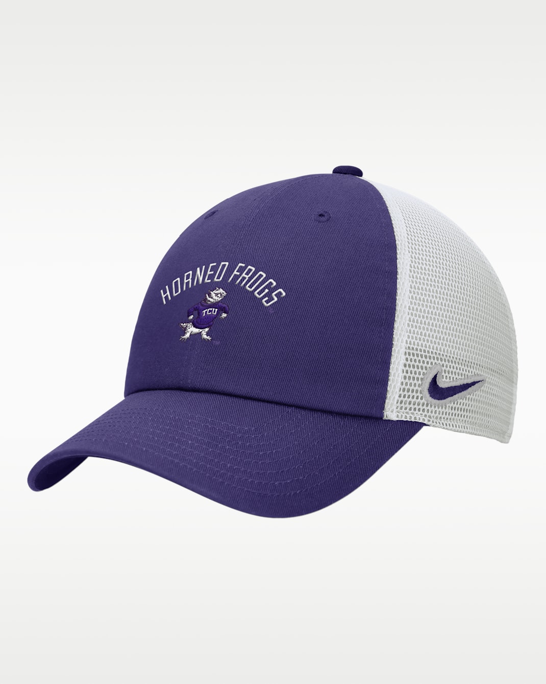 Nike College (TCU) Unstructured Trucker Cap - New Orchid