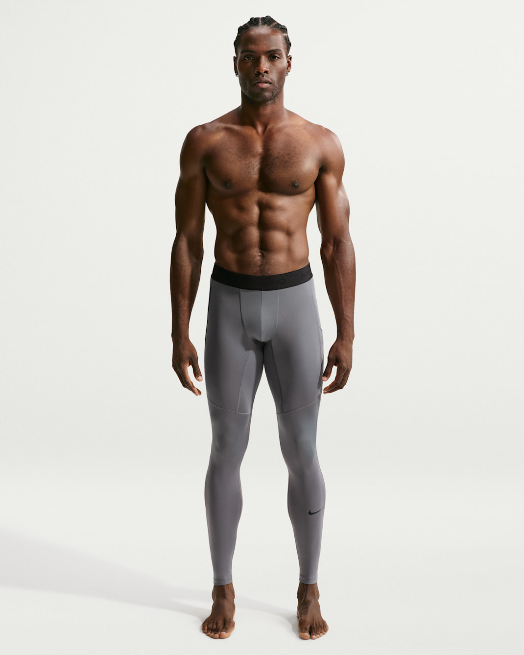Nike Pro Men's Dri-FIT Fitness Tights - Smoke Grey/Black
