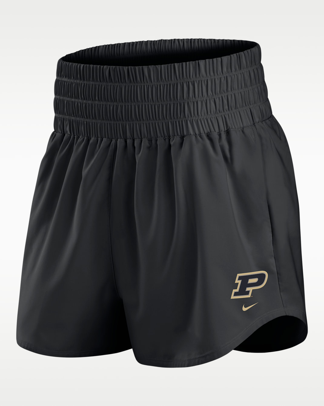 Purdue Primary Logo One Women's Nike Dri-FIT College Shorts - Black