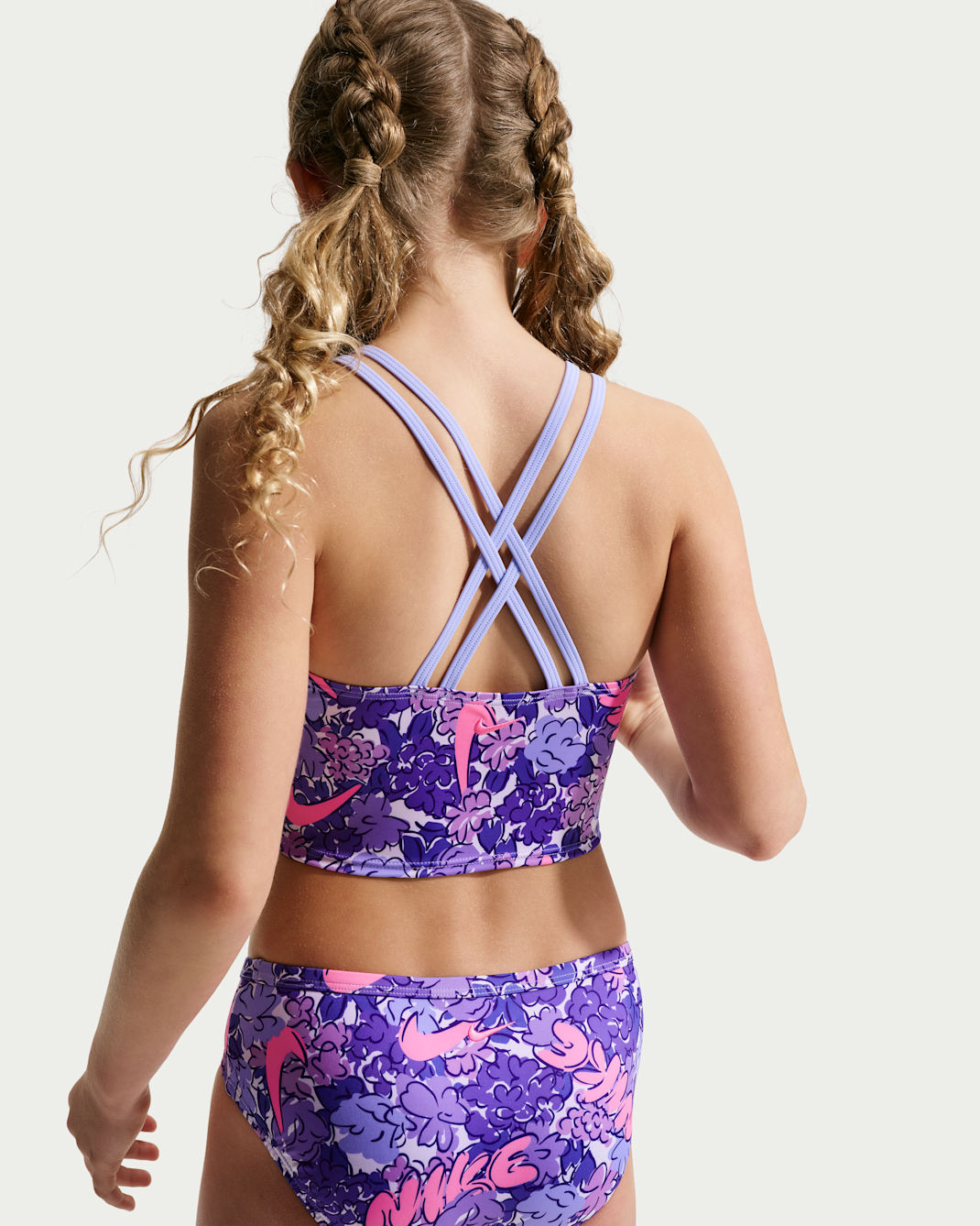 Nike Swim Big Kids' (Girls') Spiderback Midkini Set
