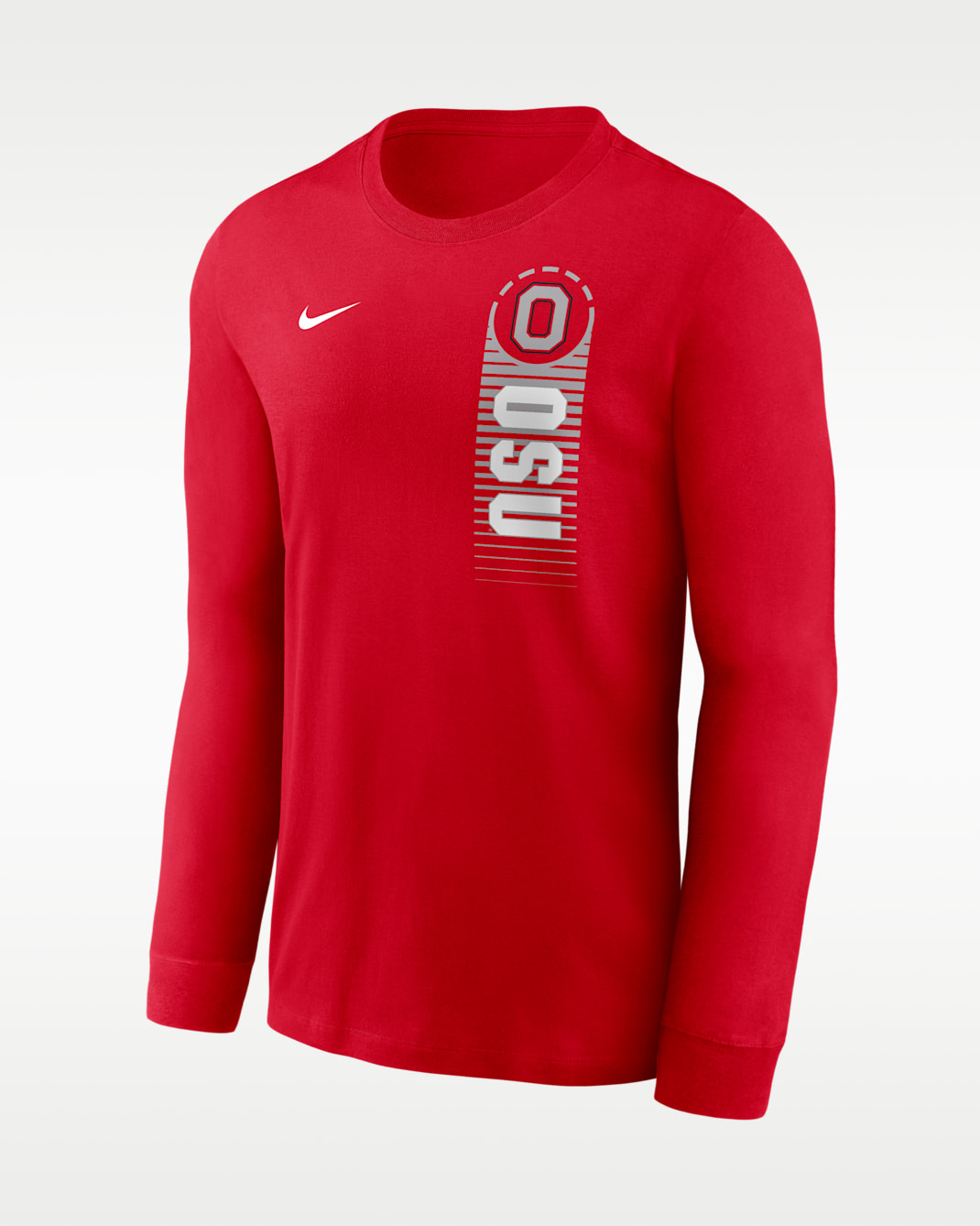 Ohio State Primetime Men's Nike College Long-Sleeve T-Shirt - Scarlet