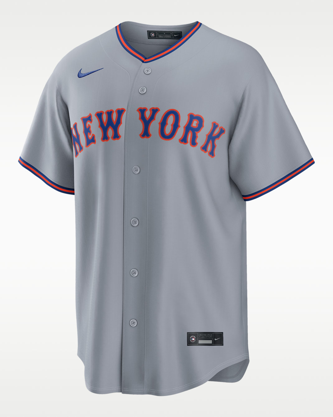 Jersey Nike Replica Mets Road New York Mets - Gris nube