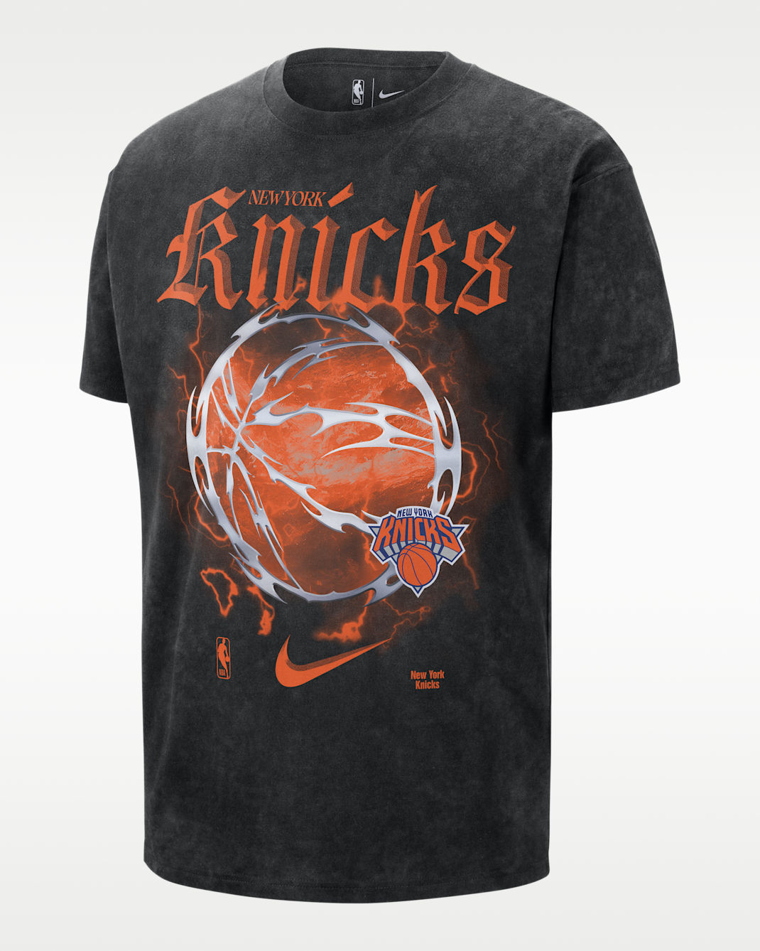 New York Knicks Courtside "Halloween" Men's Nike NBA Max90 T-Shirt - Black