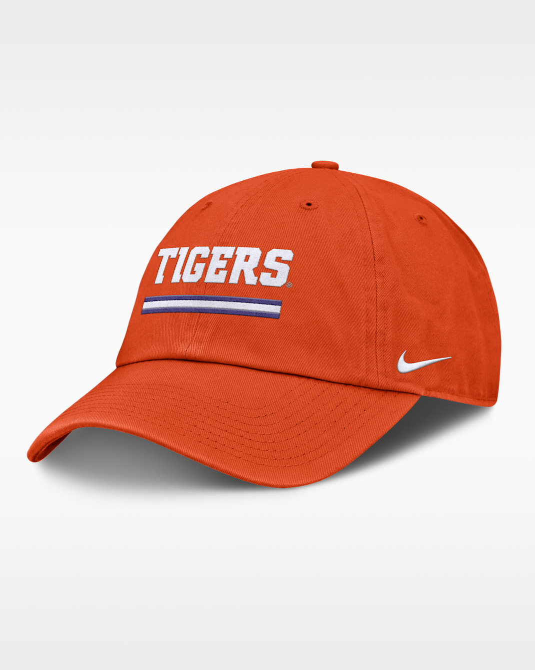 Gorra universitaria Nike ajustable para hombre Clemson Primetime Campus Club - Naranja