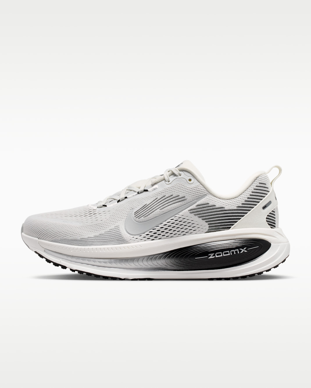 Nike Vomero 18 Men's Road Running Shoes - Summit White/Black/Off White/Metallic Silver