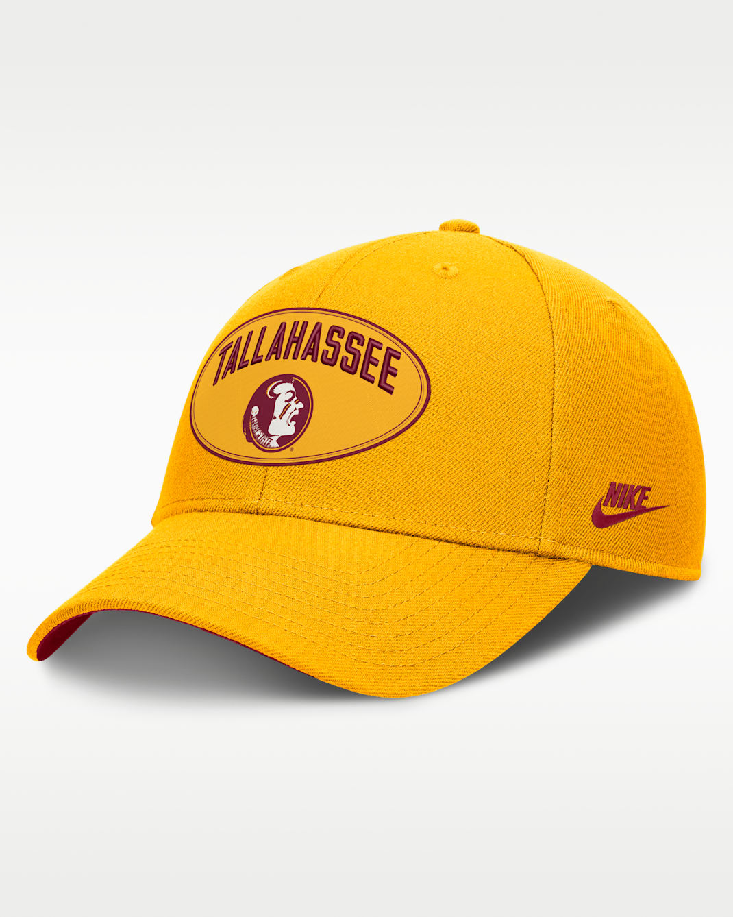 Florida State Legacy Letter & Location Rise Men's Nike Dri-FIT College A-Frame Adjustable Hat - Gold