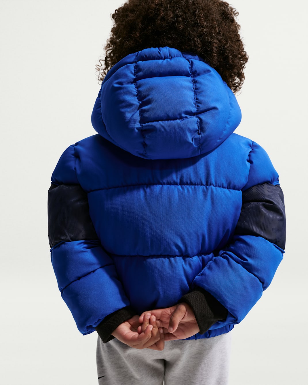 Nike Toddler Jacquard Logo Mixed Media Puffer Jacket