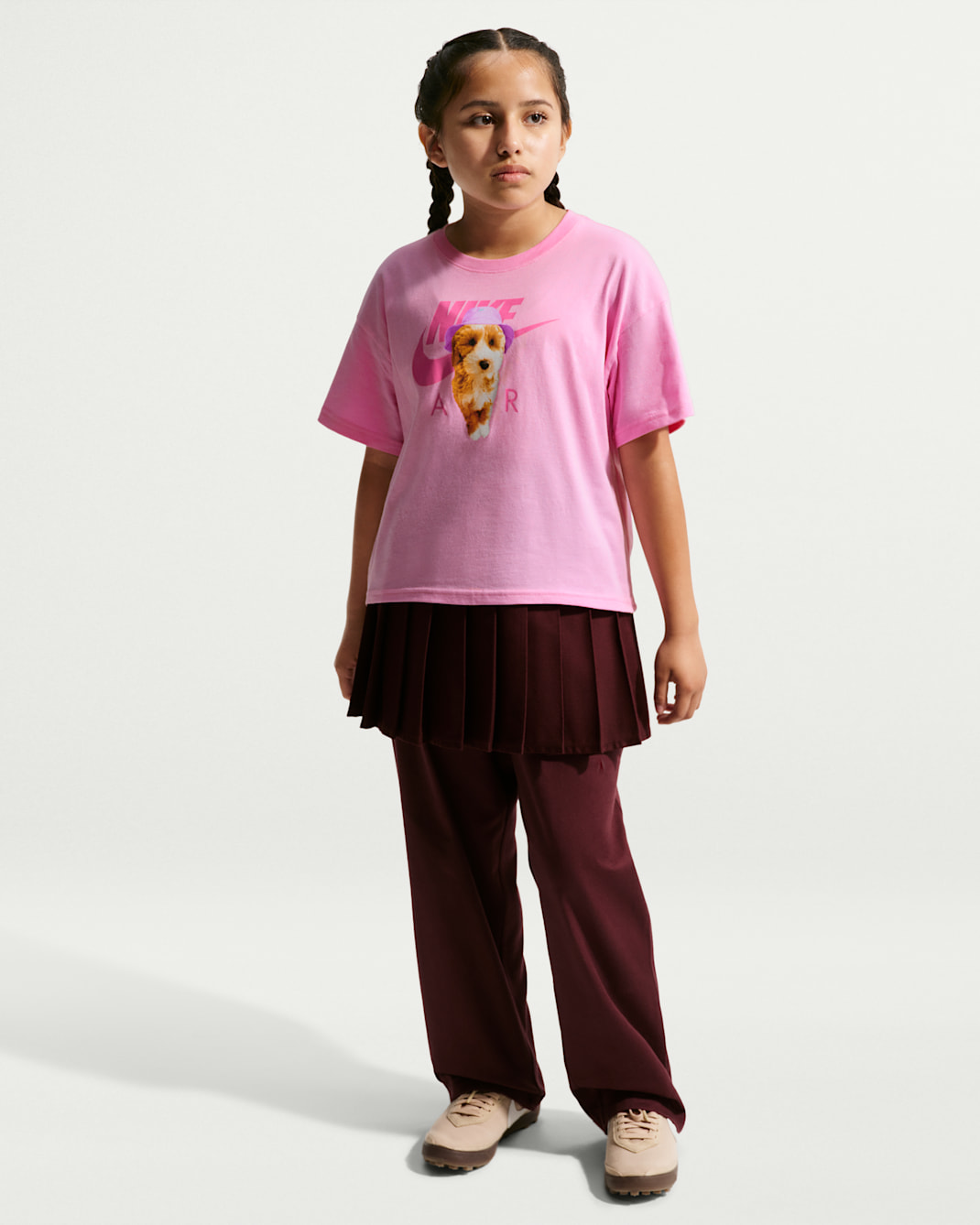 Nike Sportswear Big Kids' (Girls') Boxy T-Shirt