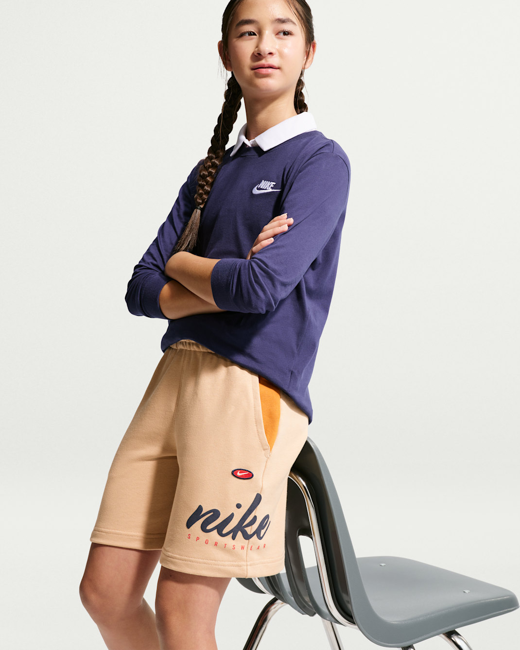 Nike Sportswear Club Big Kids' French Terry Shorts