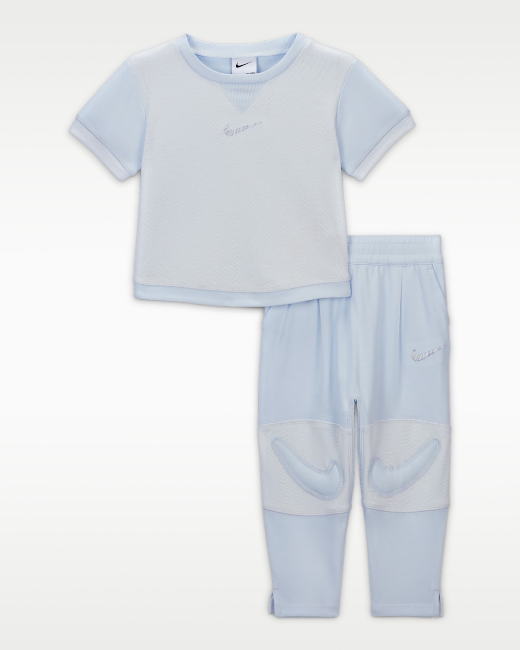 ナイキ レディー、セット！ ベビー Tシャツ アンド ジョガーパンツ セットアップ - ブルーティント