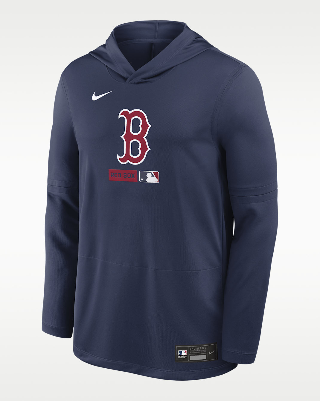 Boston Red Sox Authentic Collection Men's Nike Dri-FIT MLB Long-Sleeve Hooded Top - Midnight Navy
