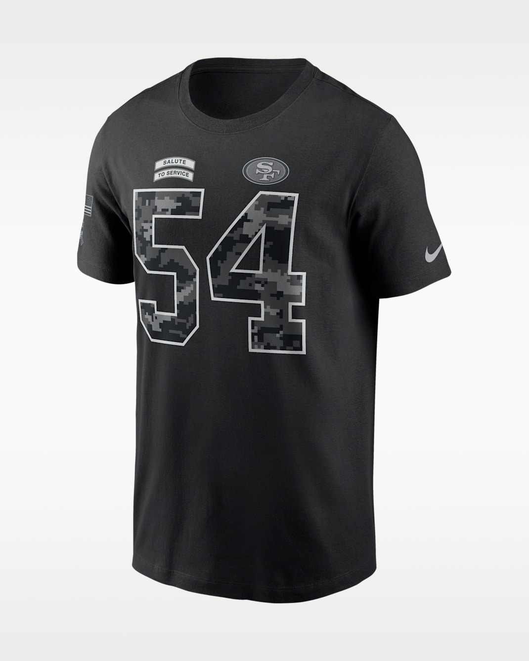 Fred Warner San Francisco 49ers Salute to Service Men's Nike NFL T-Shirt - Black