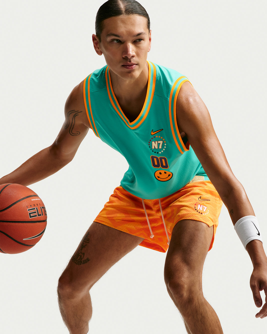 Nike N7 DNA Men's Dri-FIT Basketball Jersey - Oasis Teal/Sundial