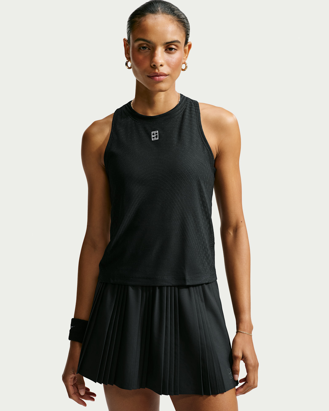 NikeCourt Advantage Women's Aero-FIT Tennis Tank Top - Black/White
