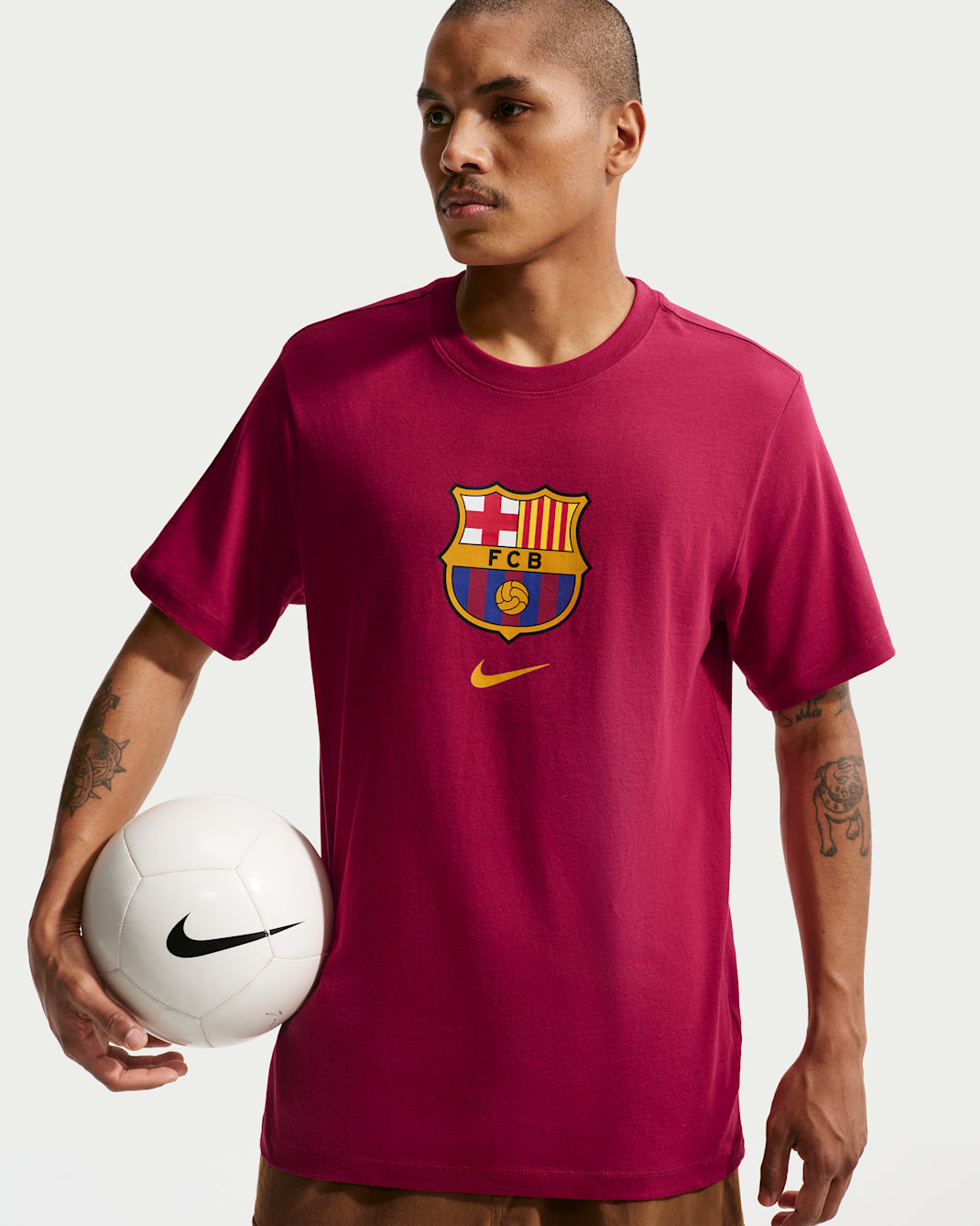 T-shirt Nike Football FC Barcelona pour homme - Noble Red