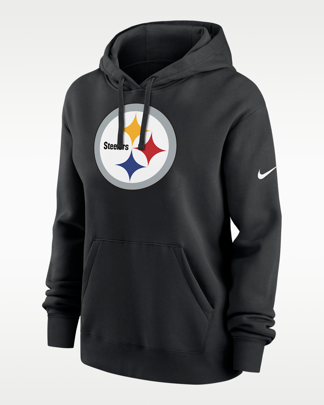 Sudadera con gorro sin cierre Nike de la NFL para mujer Pittsburgh Steelers Club - Negro