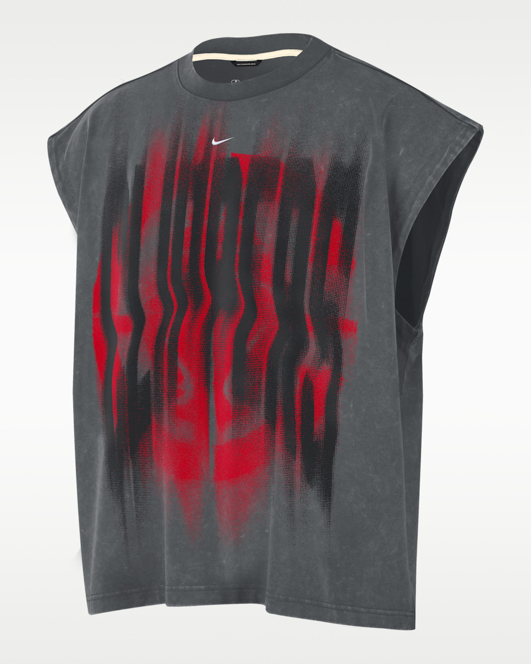 Camiseta de básquetbol sin mangas para hombre LA Clippers Standard Issue - Gris hierro/Blanco