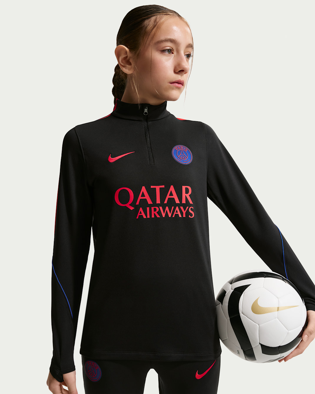 Paris Saint-Germain Strike Big Kids' Nike Dri-FIT Soccer Knit Drill Top