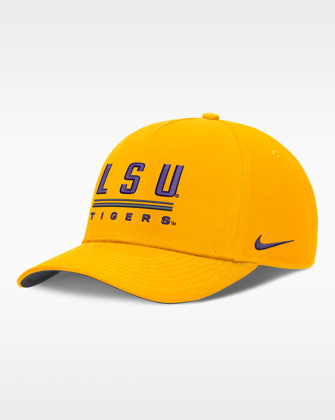 LSU Sideline Practice Rise Men's Nike Dri-FIT College Adjustable Hat - Gold