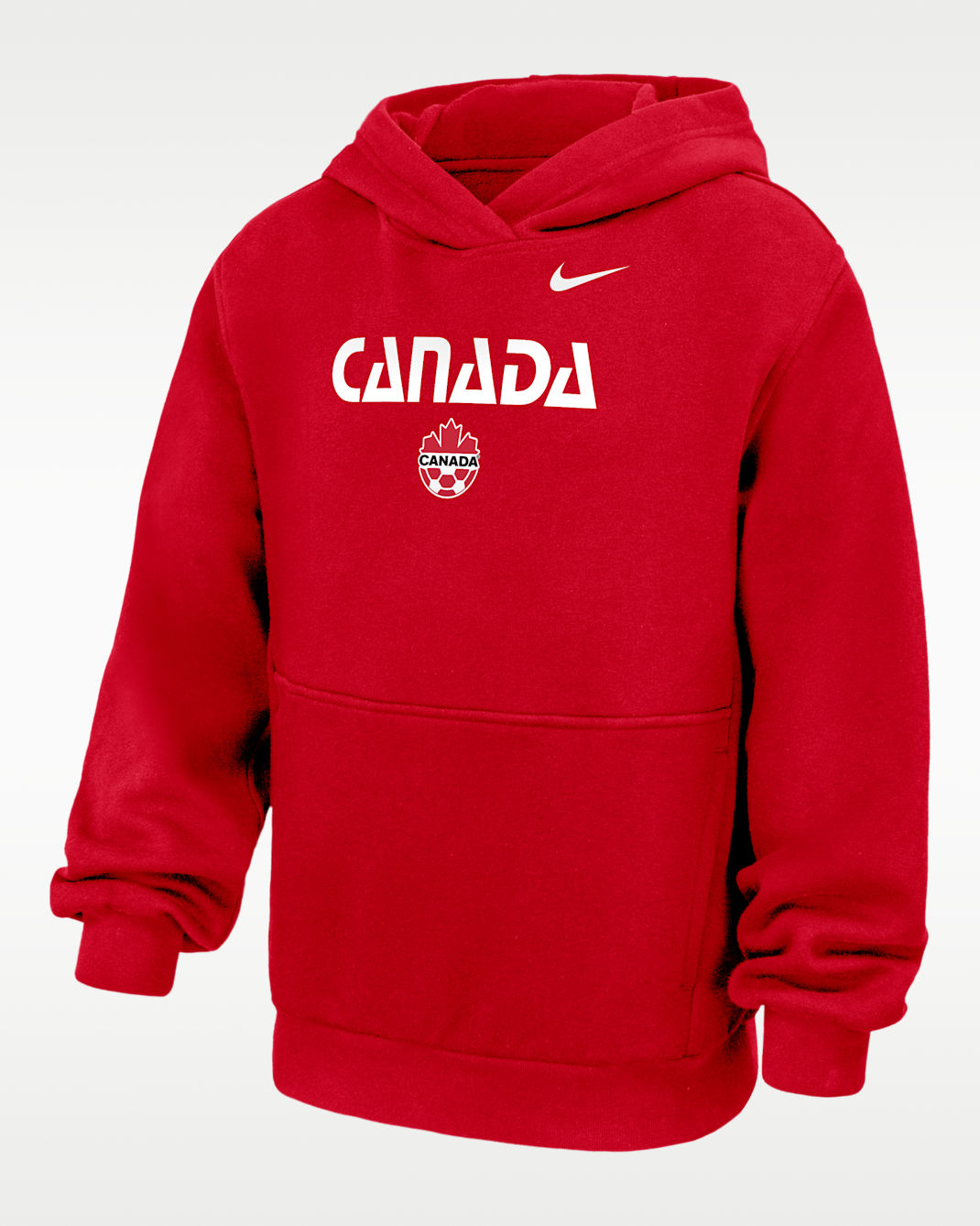 Canada Nike Fanwear Collection Big Kids' Soccer Club Fleece Pullover Hoodie - University Red