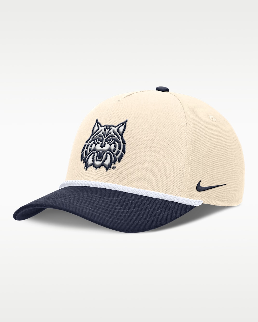Arizona Primetime Rope 2-Tone Rise Men's Nike College Adjustable Hat - Natural/Navy