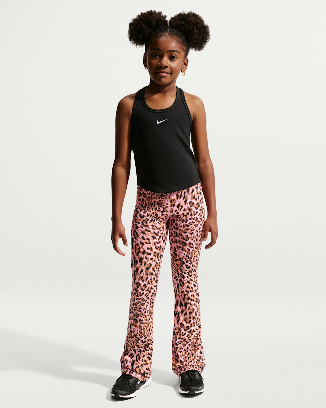 Nike One Older Kids' (Girls') Dri-FIT Flared Leggings - Pink Rise/White
