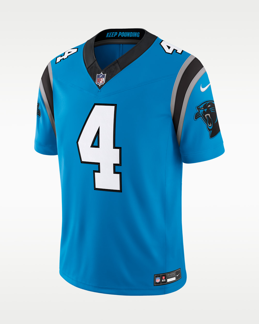 Jersey Nike Dri-FIT de la NFL Limited para hombre Tetairoa McMillan Carolina Panthers - Azul
