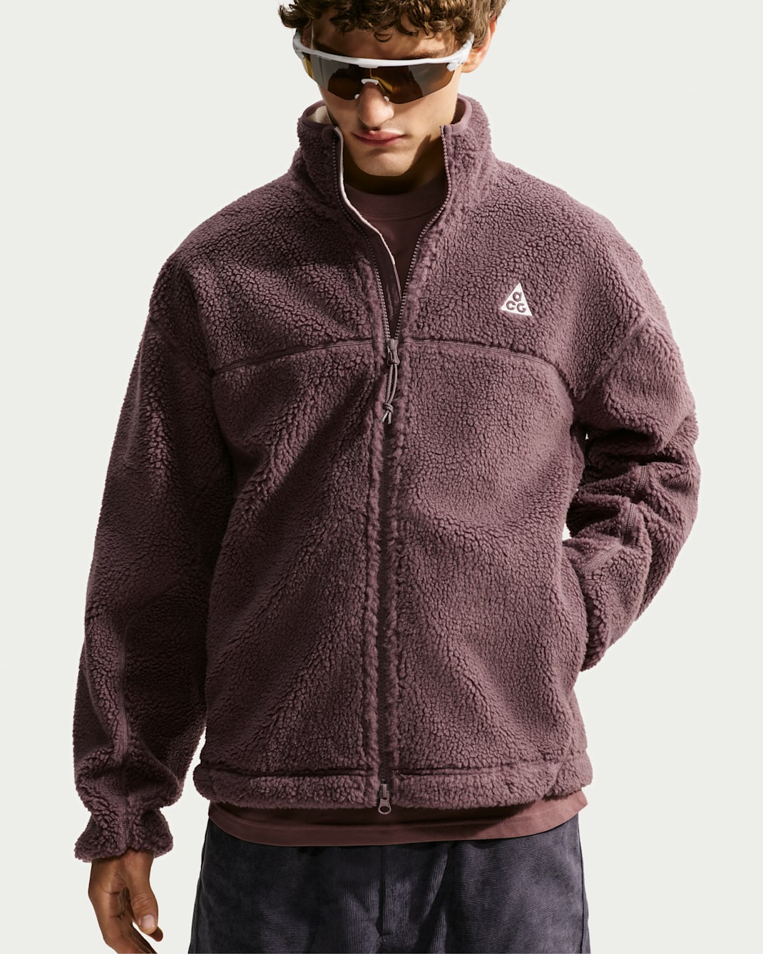 ACG Canwell Glacier Men's Therma-FIT ADV Windproof Jacket - Tattoo/Cream II/Summit White