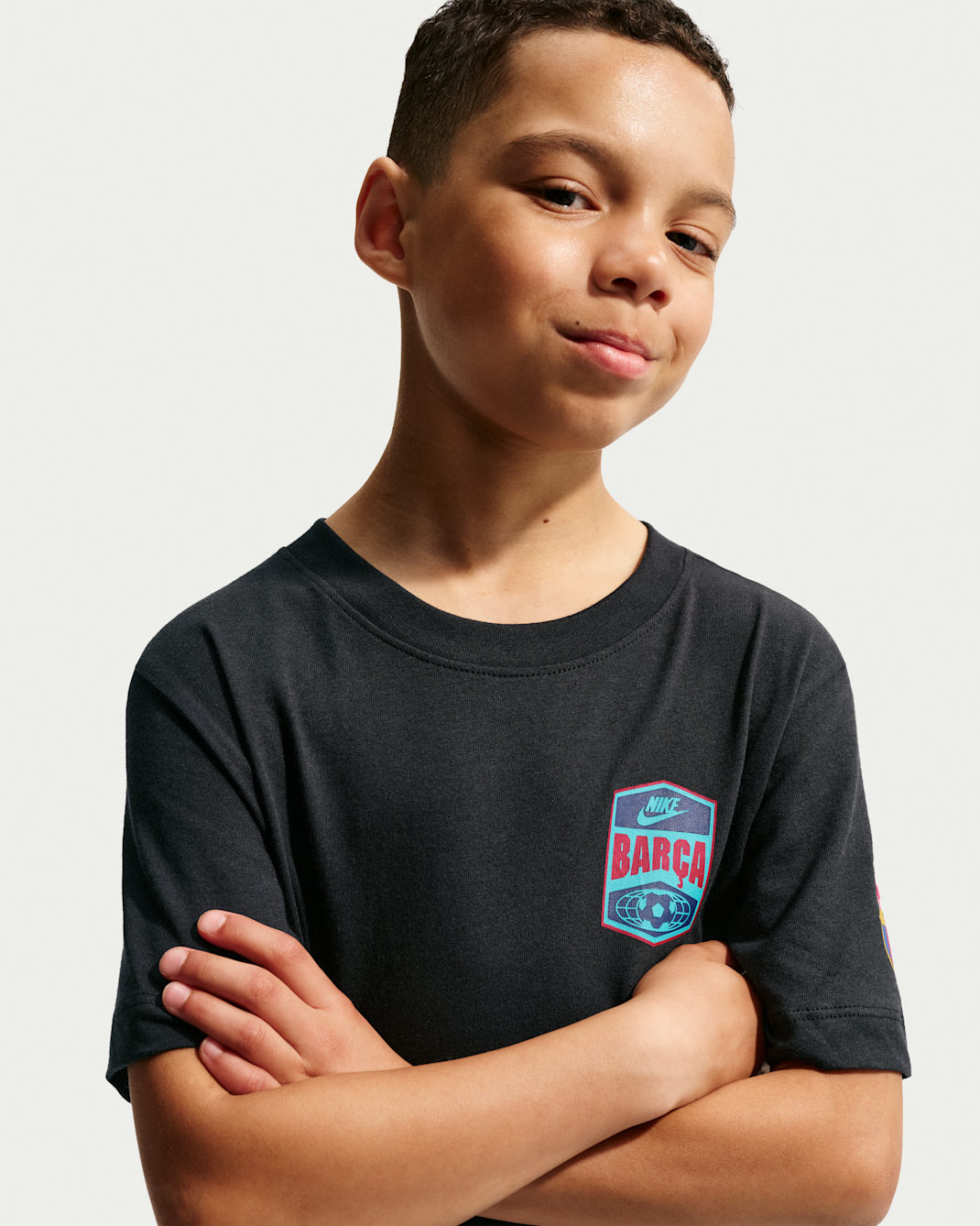 FC Barcelona Premier Big Kids' Nike Soccer T-Shirt