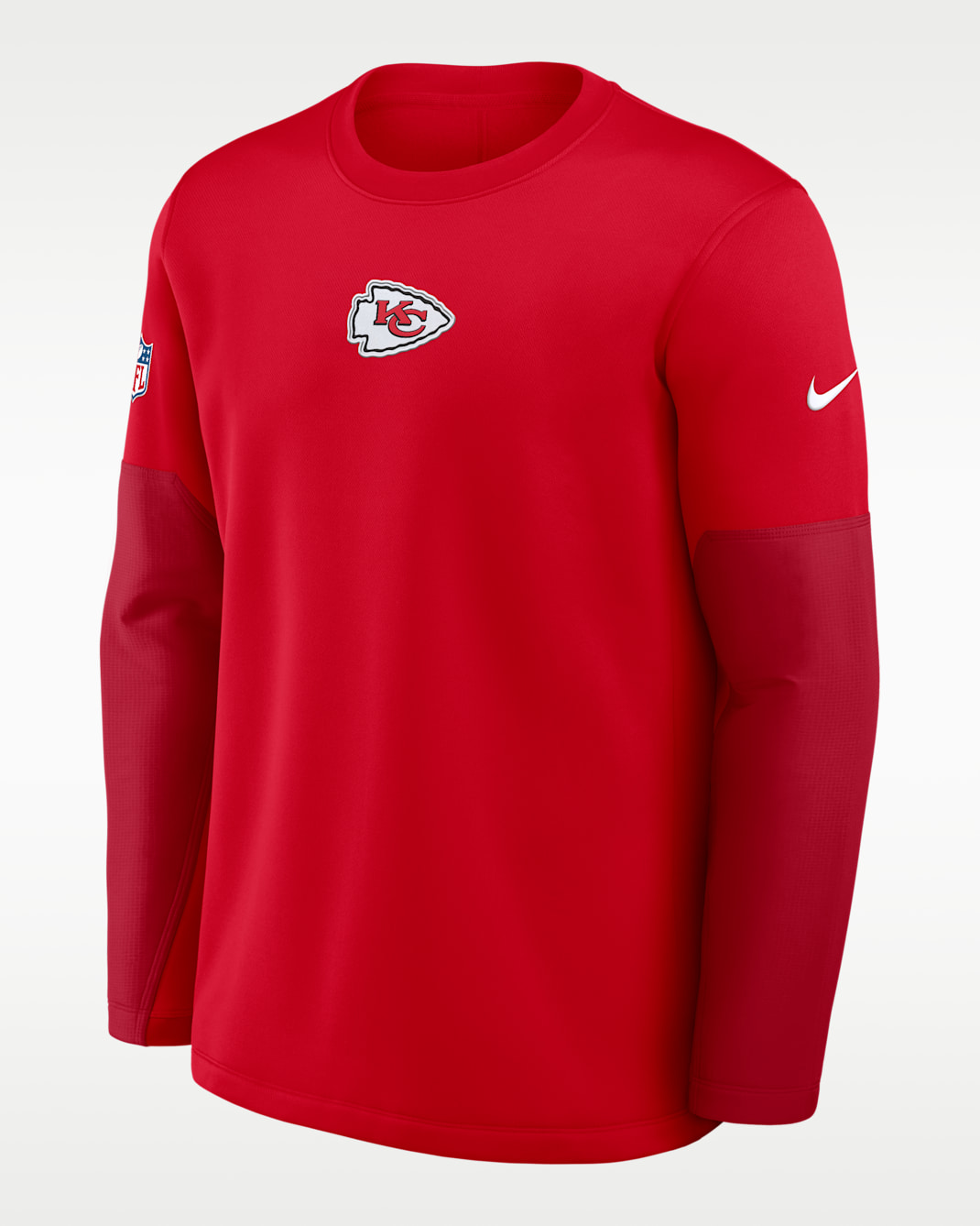 Kansas City Chiefs Scripted To Win Sideline Coach Men's Nike Therma-FIT NFL Long-Sleeve T-Shirt - Red