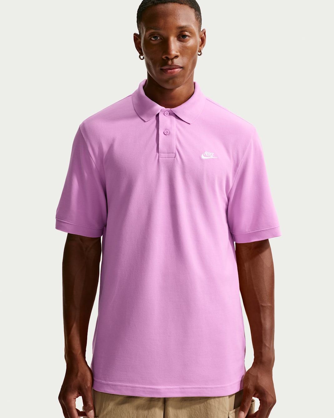 Nike Club Polo de màniga curta - Home - Magenta clar/Blanc