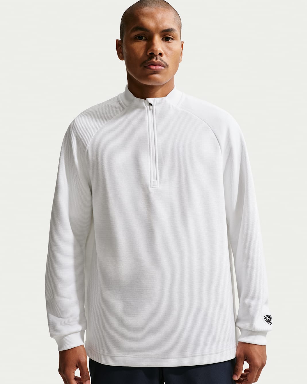 Nike Par Sudadera de golf con media cremallera Therma-FIT - Hombre - Blanco/Blanco/Blanco/Negro