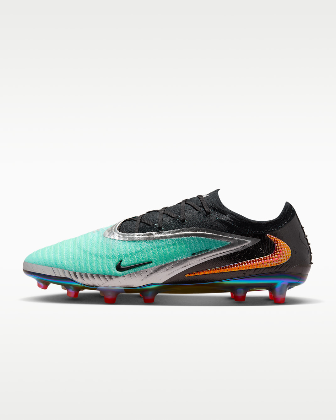Nike Phantom 6 Low Elite Artificial-Grass Football Boot - Chrome/Black