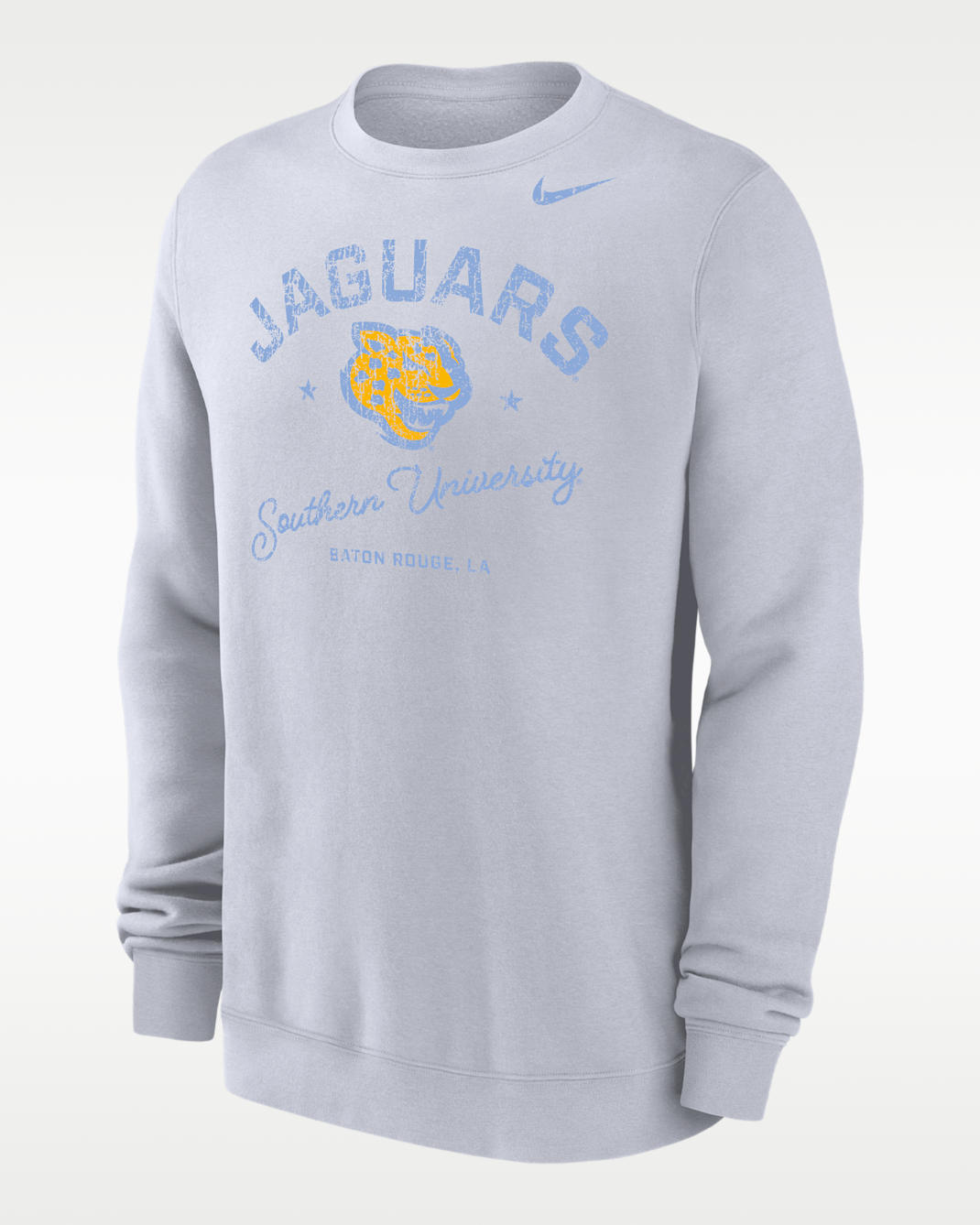 Nike College (Southern University and A&M) Men’s Club Fleece Crew-Neck Sweatshirt - White