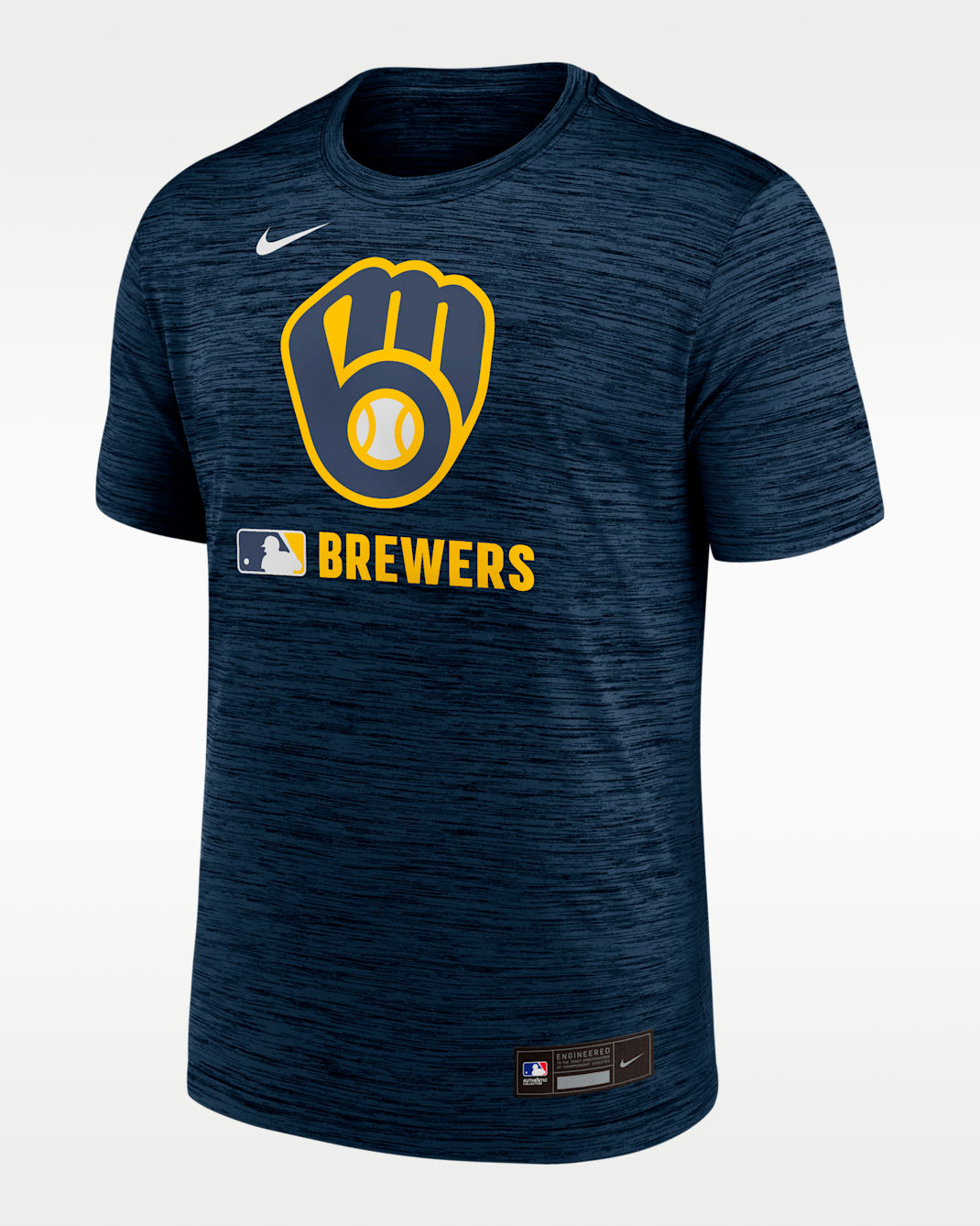 Milwaukee Brewers Authentic Collection Velocity Men's Nike Dri-FIT MLB T-Shirt - Navy