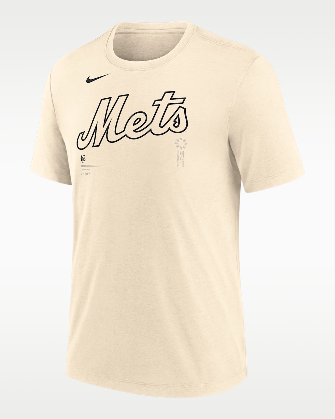 New York Mets Wordmark Men's Nike MLB T-Shirt - Natural
