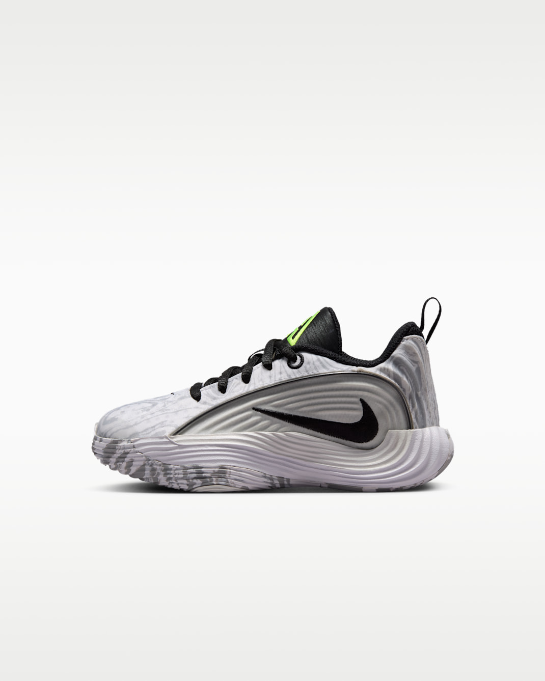 Giannis Immortality 5 Little Kids' Basketball Shoes - White/Off White/Light Smoke Grey/Metallic Silver