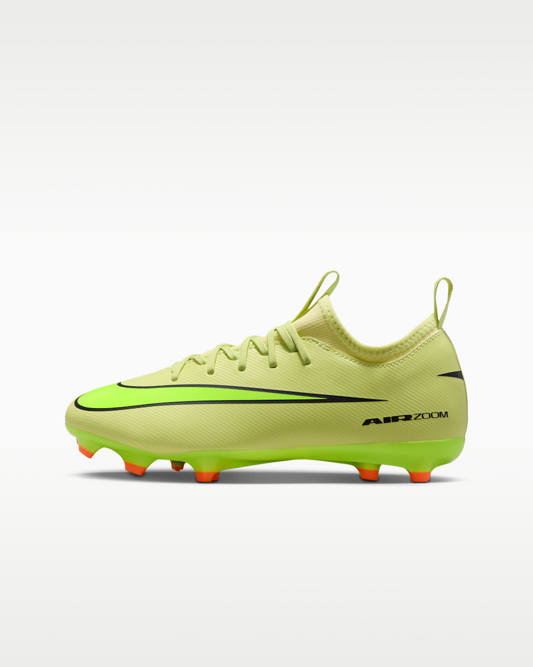 Nike Jr. Mercurial Vapor 16 Academy Younger/Older Kids' Multi-Ground Low-Top Football Boot - Limelight/Hyper Crimson/Volt