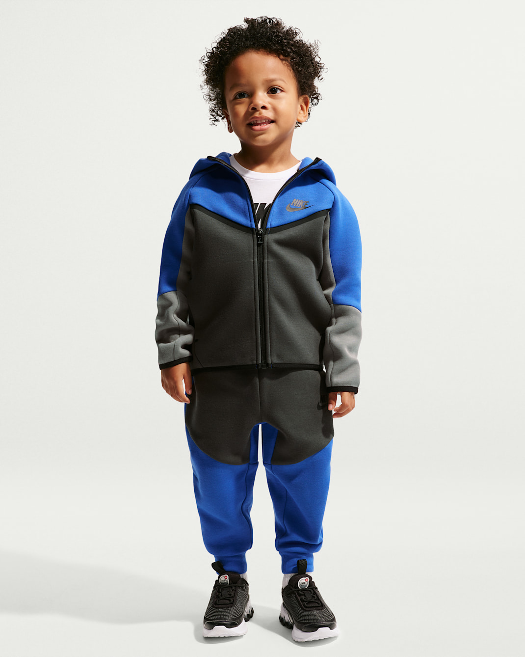 Conjunto de 2 piezas de Tech Fleece de cierre completo infantil Nike Sportswear - Royal juego