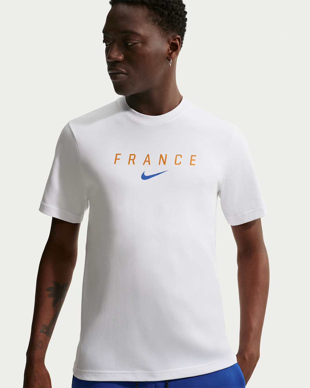 FFF Primary Men's Nike Dri-FIT Football T-Shirt - White/Game Royal