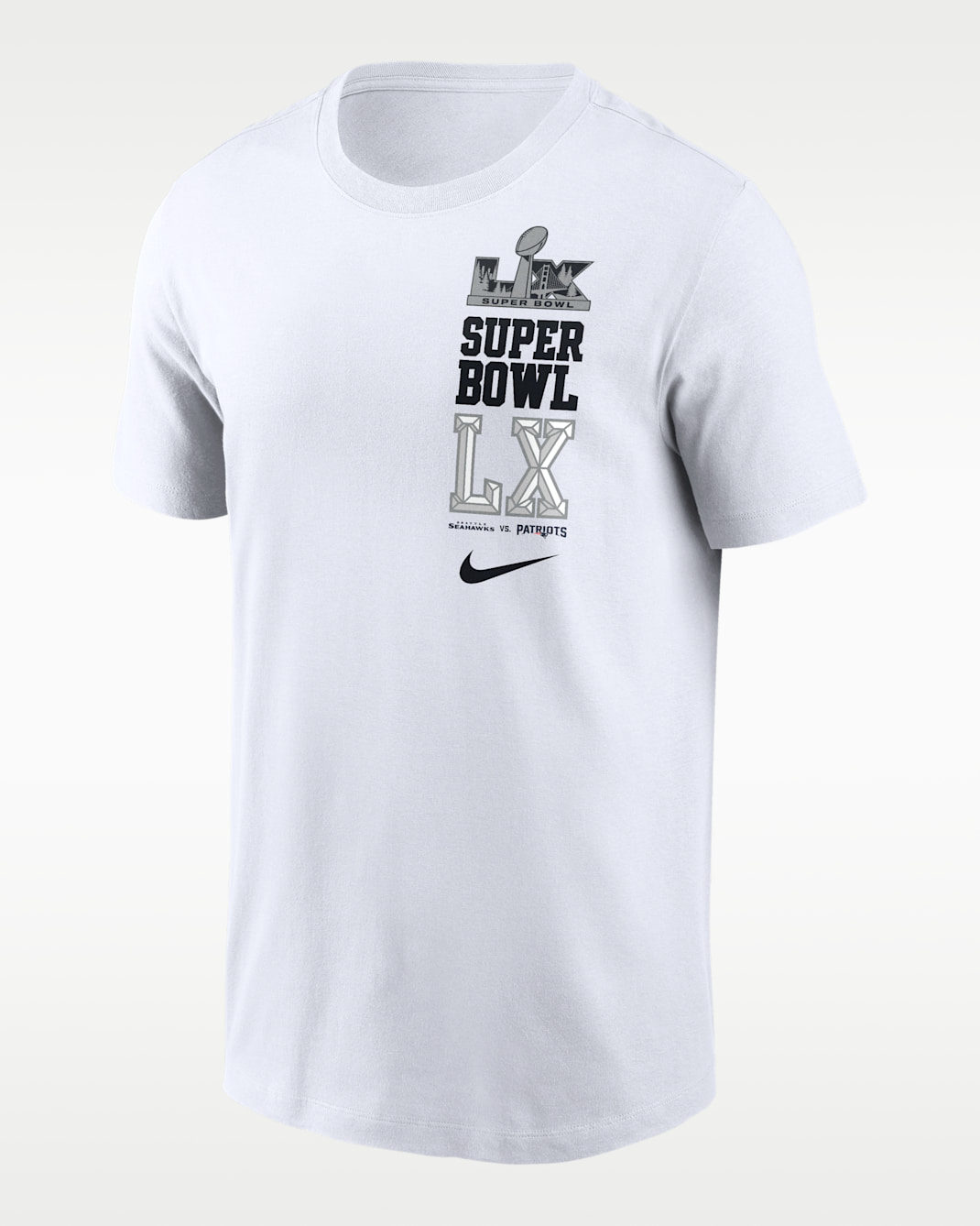Super Bowl LX Bound Dueling Men's Nike NFL T-Shirt - White