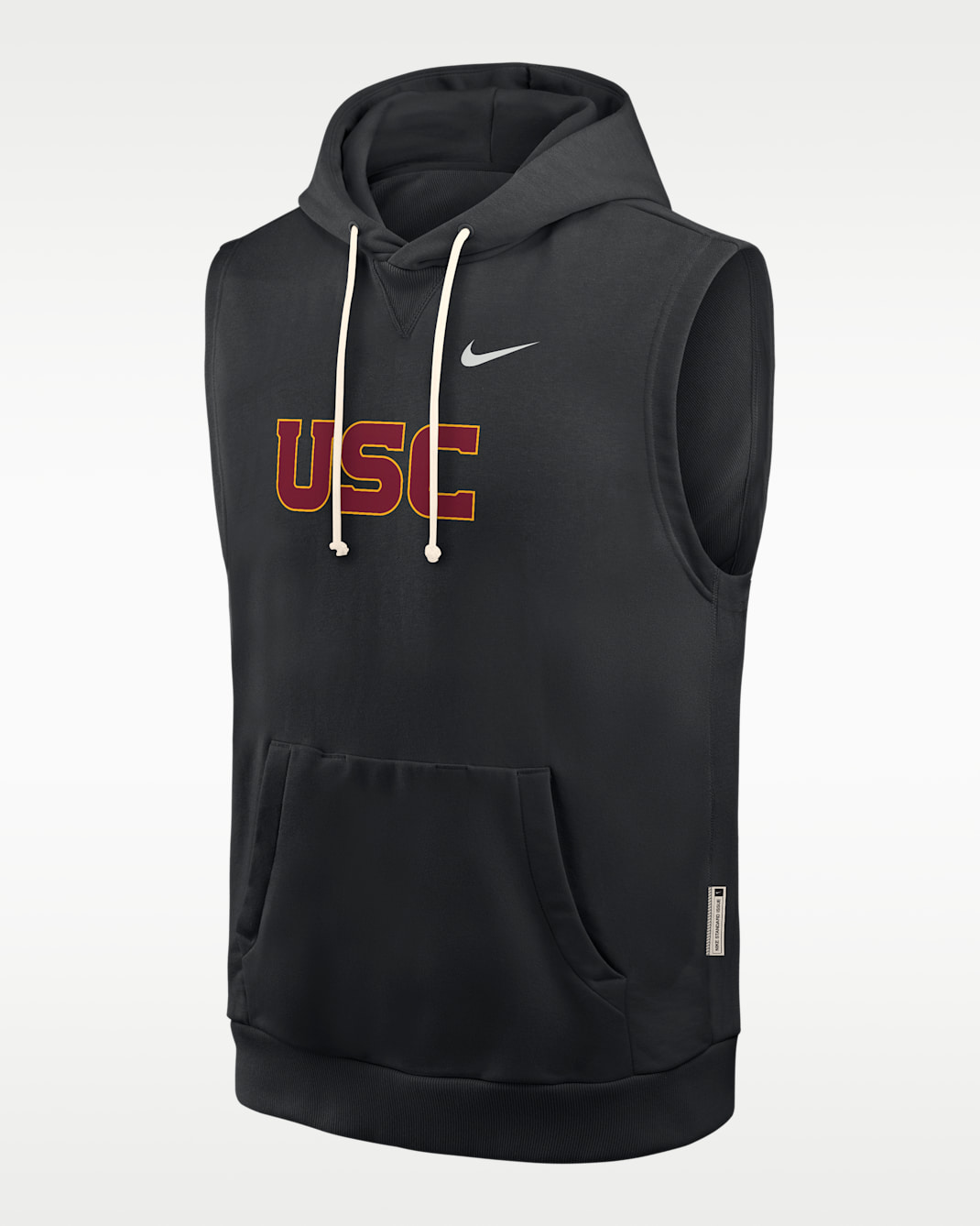Sudadera con gorro sin cierre sin mangas universitaria Nike Dri-FIT para hombre USC Sideline - Negro