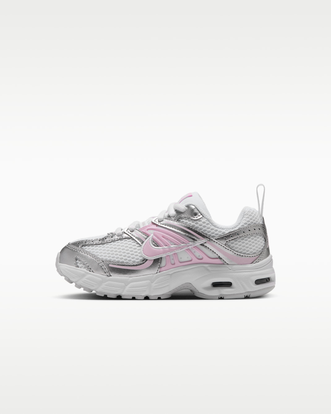 Nike Air Max Moto 2K Younger Kids' Shoes - White/Pure Platinum/Metallic Silver/Pink Foam