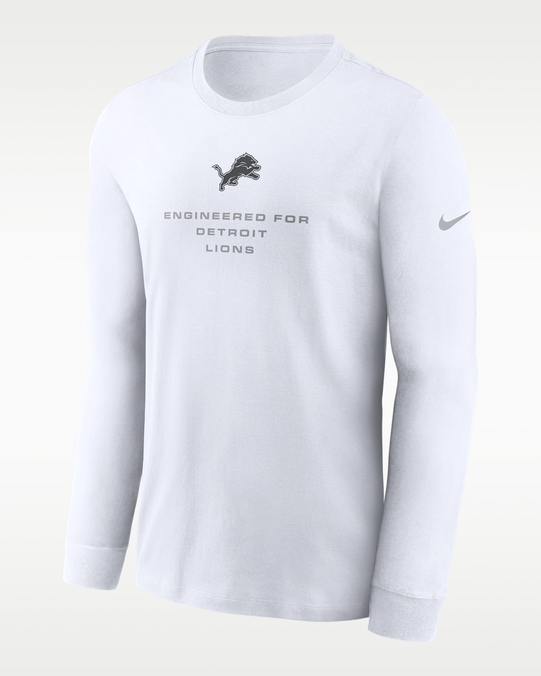 Detroit Lions Team Issue Men's Nike Dri-FIT NFL Long-Sleeve T-Shirt - White