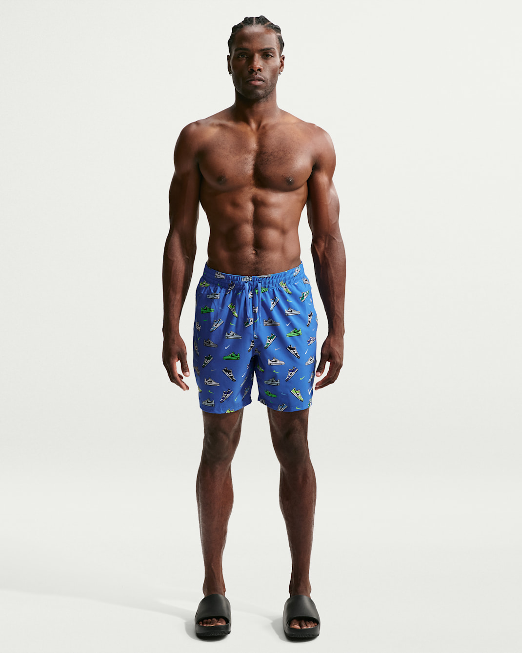 Nike Swim Breaker Men's 7" Brief-Lined Volley Short - Blue Crystal